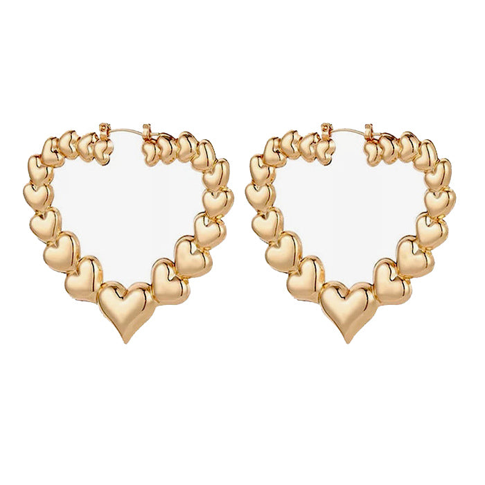 y2k heart earrings boogzel apparel