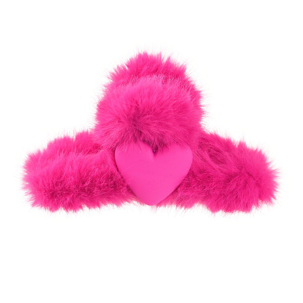 pink fuzzy hair claw boogzel apparel
