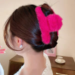 y2k pink fluffy hair claw boogzel apparel