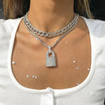 y2k rhinestone necklace boogzel apparel