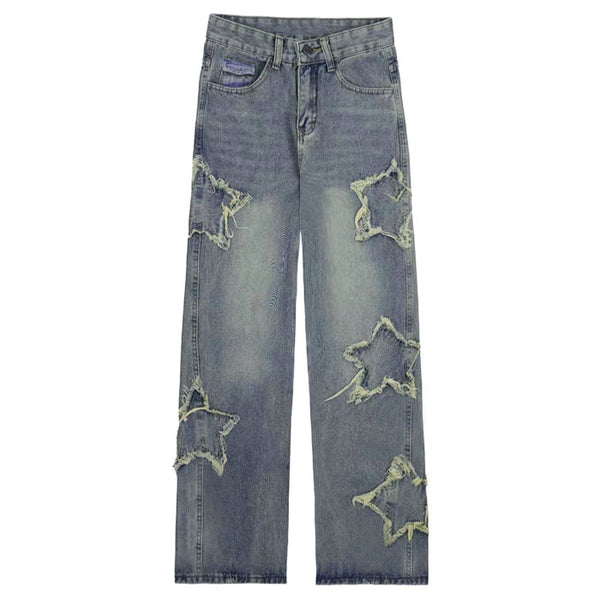 Y2K Unisex Star Denim Shorts