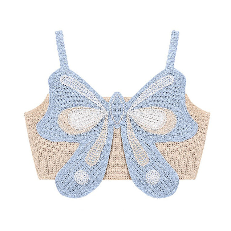  Butterfly Crochet Top indie outfits boogzel clothing