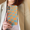 yellow blue checkered iphone case boogzel apparel