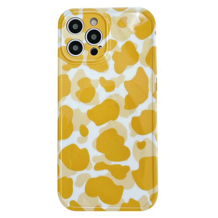 yellow cow pattern iphone case boogzel apparel