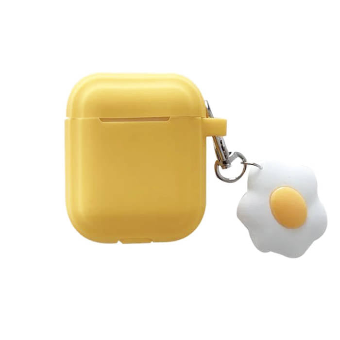 yellow egg airpods case boogzel apparel