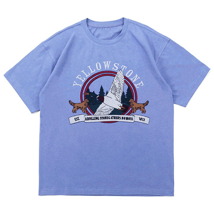 Yellowstone Embroidery T-Shirt boogzel apparel