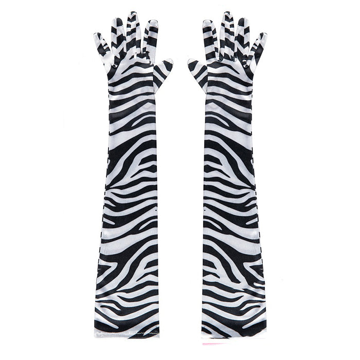 zebra pattern gloves boogzel apparel