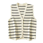 striped button vest boogzel clothing
