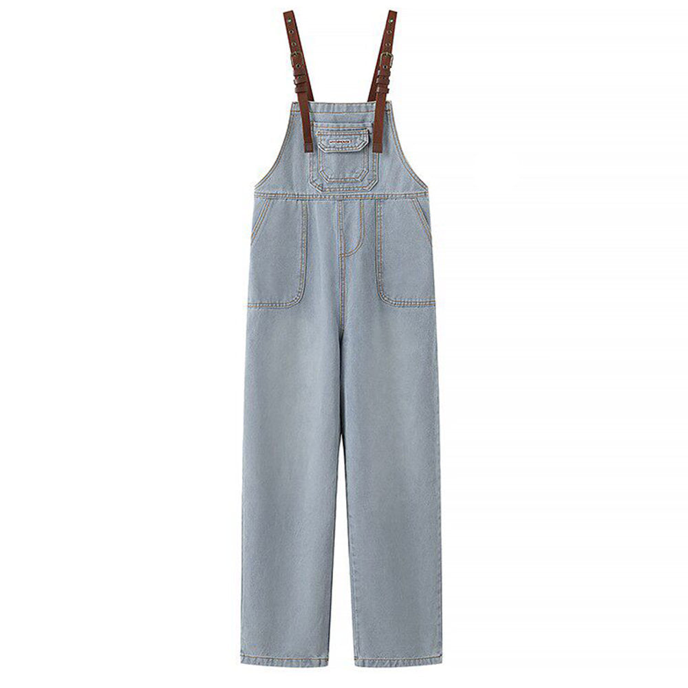 aesthetic blue denim overalls boogzel clothing