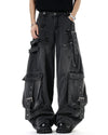 aesthetic black cargo jeans boogzel clothing