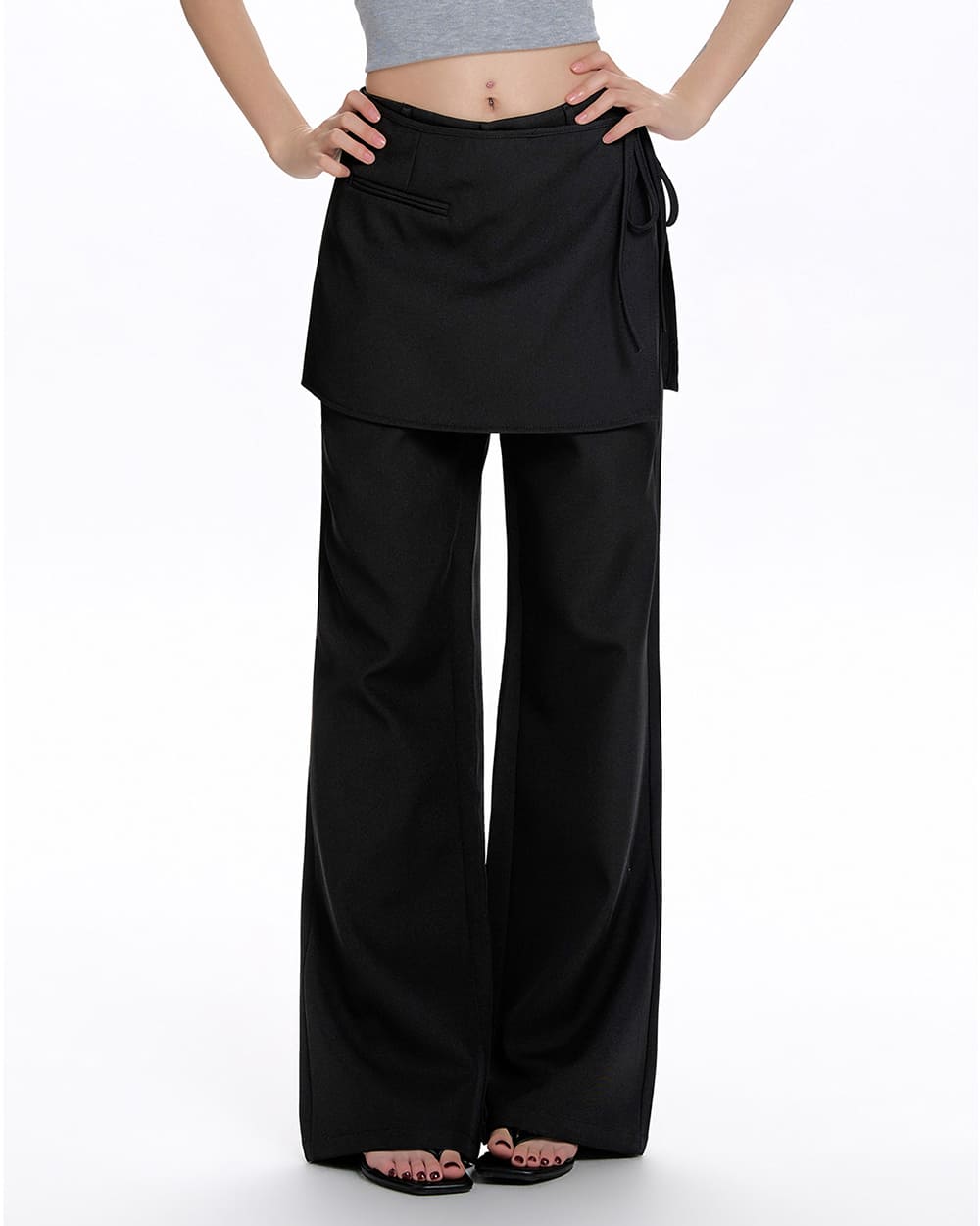 aesthetic layered skirt pants boogzel clothing