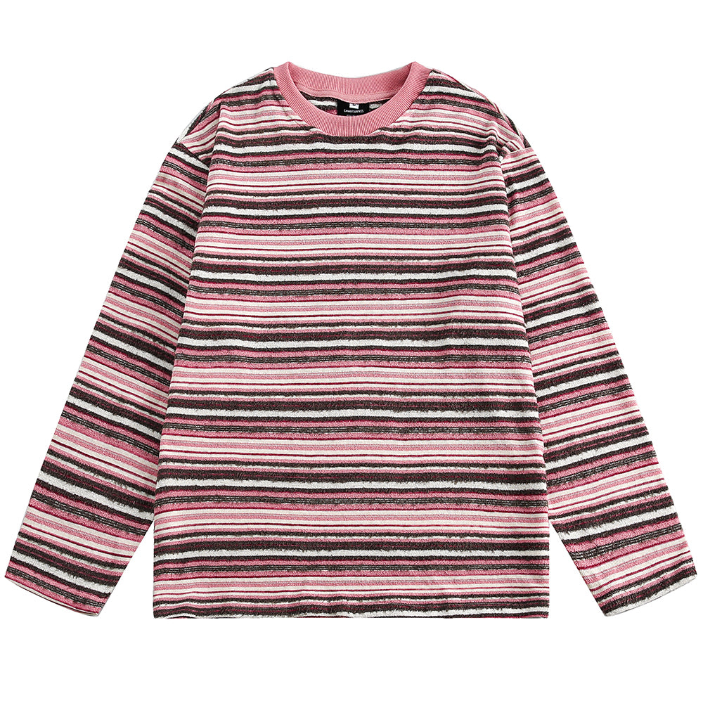 aesthetic long sleeve striped tee boogzel clothing