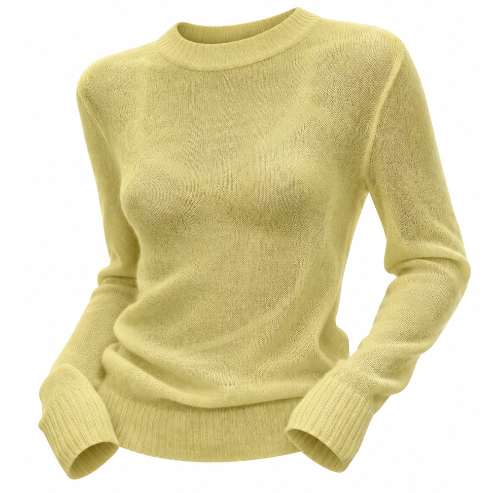 aesthetic sheer knit sweater boogzel clothing