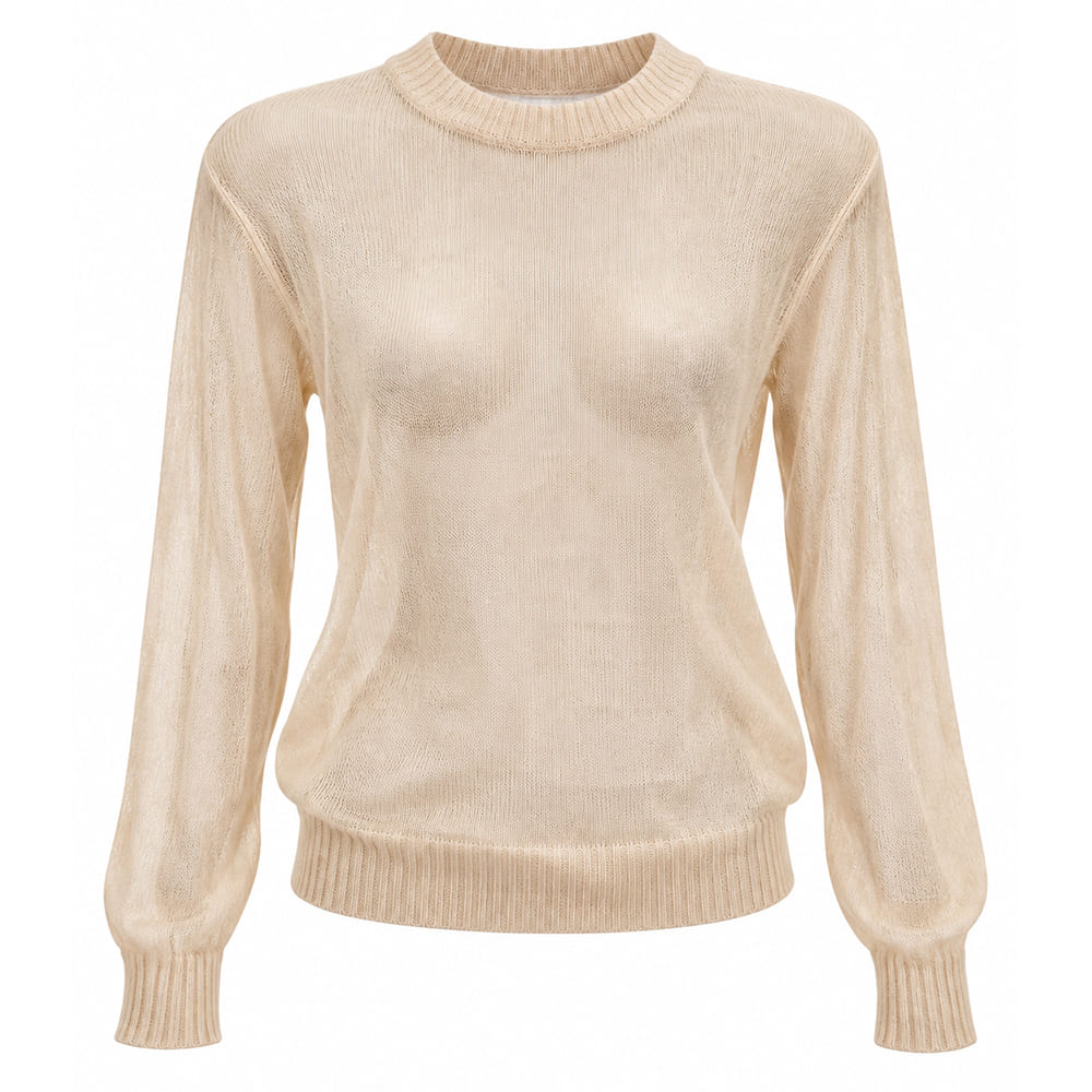 aesthetic sheer knit sweater boogzel clothing
