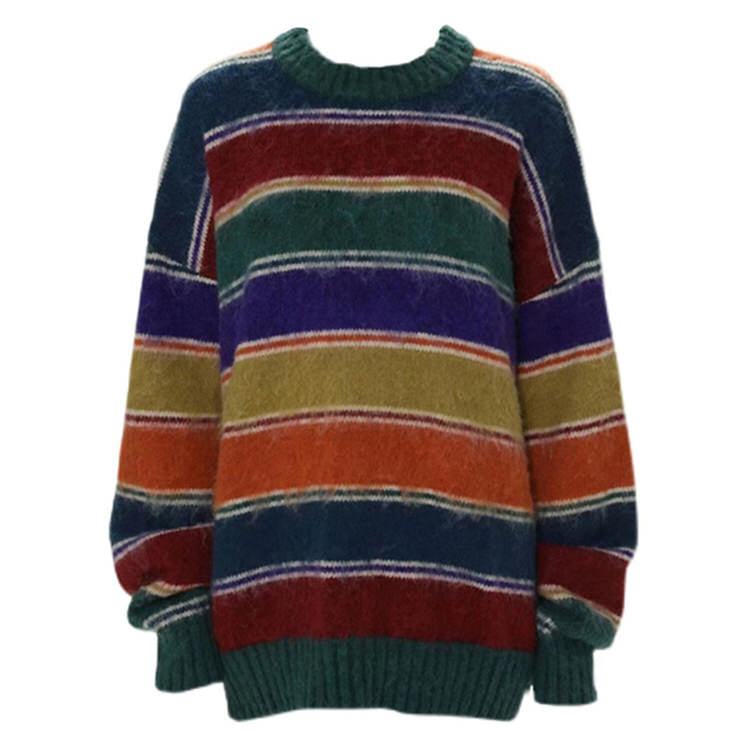 Aesthetic Striped Sweater Boogzel Clothing