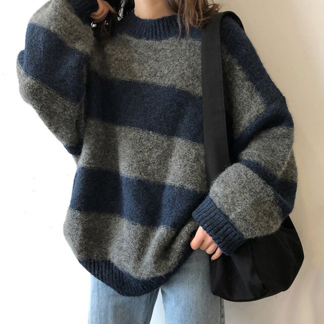 aesthetic striped sweater boogzel clothing