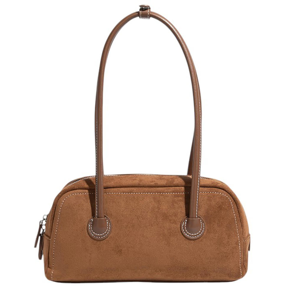 aesthetic suede boston bag boogzel clothing