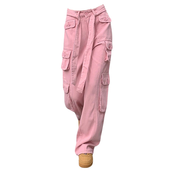 aesthetic wide leg cargo pants boogzel clothing