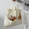 aesthetic bread print tote bag boogzel clothing