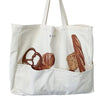aesthetic bread print tote bag boogzel clothing