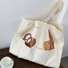 aesthetic bread print tote bag boogzel clothing
