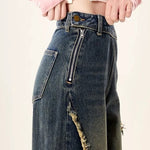 aesthetic butterfly flared jeans boogzel clothing