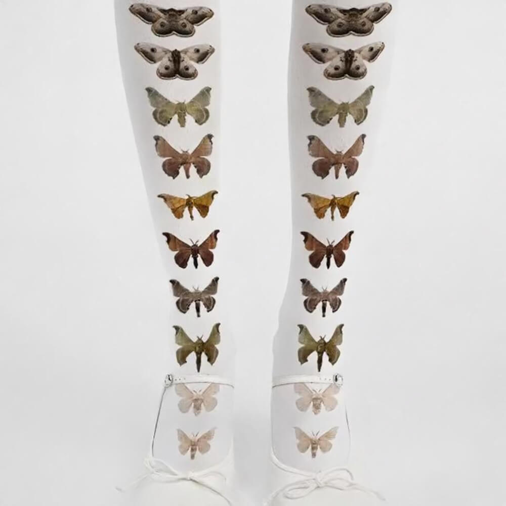 aesthetic butterfly knee high socks boogzel clothing