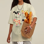 aesthetic cow graphic t-shirt boogzel clothing