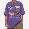 aesthetic cow graphic t-shirt boogzel clothing