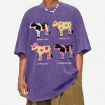 aesthetic cow graphic t-shirt boogzel clothing