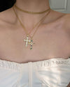 aesthetic cross charm necklace boogzel clothing