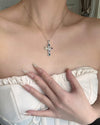 aesthetic cross charm necklace boogzel clothing