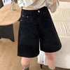 black denim bermuda shorts boogzel clothing