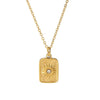 aesthetic golden coin necklace boogzel clothing