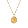 aesthetic golden coin necklace boogzel clothing