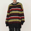 aesthetic green striped sweater boogzel clothing