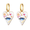 aesthetic heart shaped earrings boogzel clothing