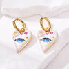 aesthetic heart shaped earrings boogzel clothing