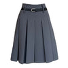 aesthetic midi pleated skirt boogzel clothing