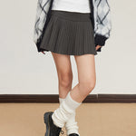 aesthetic pleated mini skirt boogzel clothing