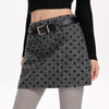 aesthetic polka dot mini skirt boogzel clothing