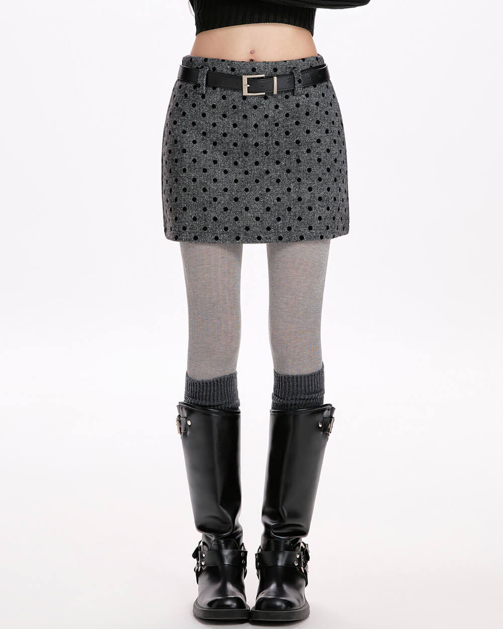aesthetic polka dot mini skirt boogzel clothing