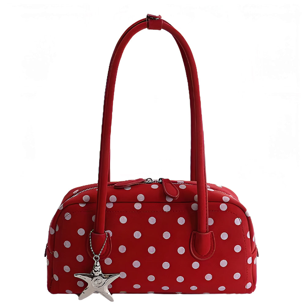 aesthetic polka dot shoulder bag boogzel clothing