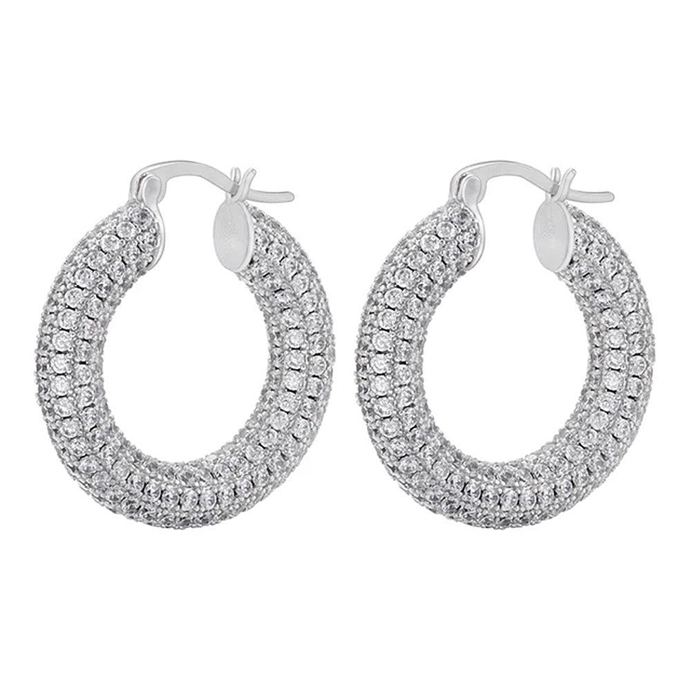 aesthetic rhinestone hoops boogzel clothing