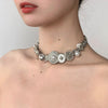 aesthetic silver charm necklace boogzel clothing