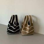aesthetic striped mini handbag boogzel clothing