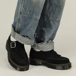 black suede platform loafers boogzel clothing