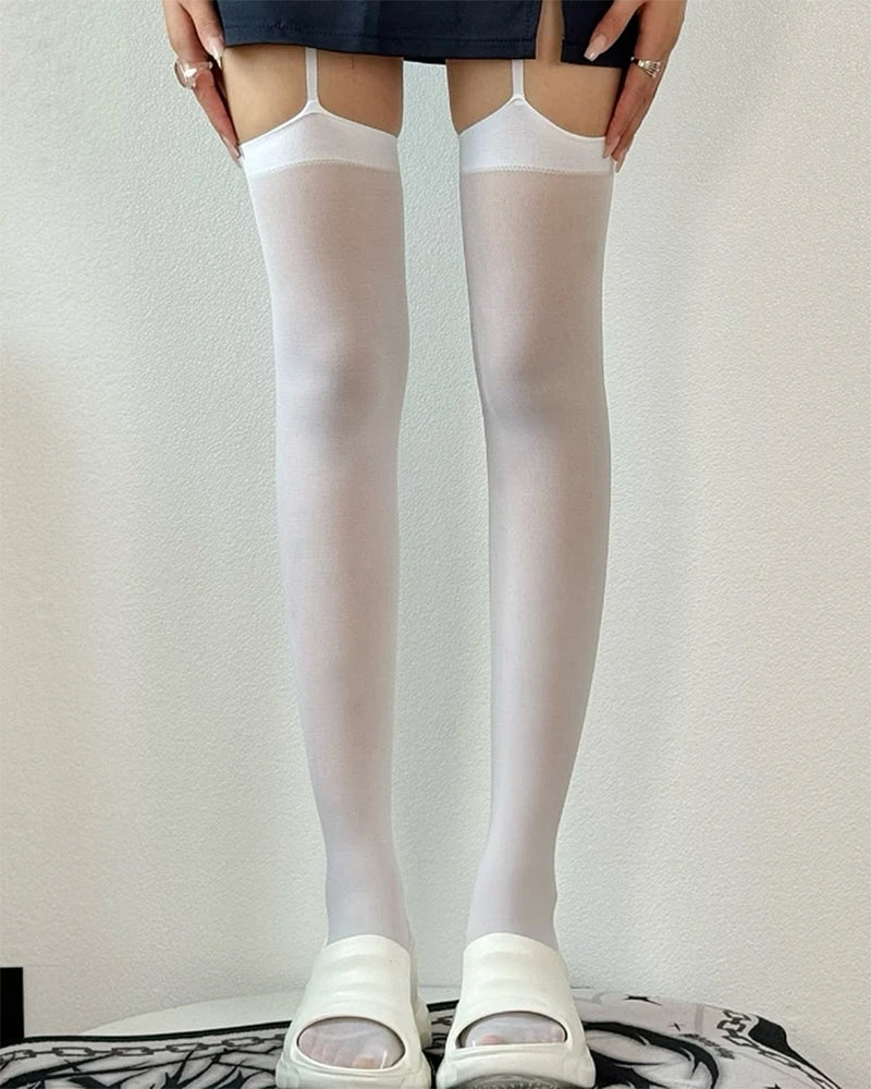 aesthetic suspender tights boogzel clothing