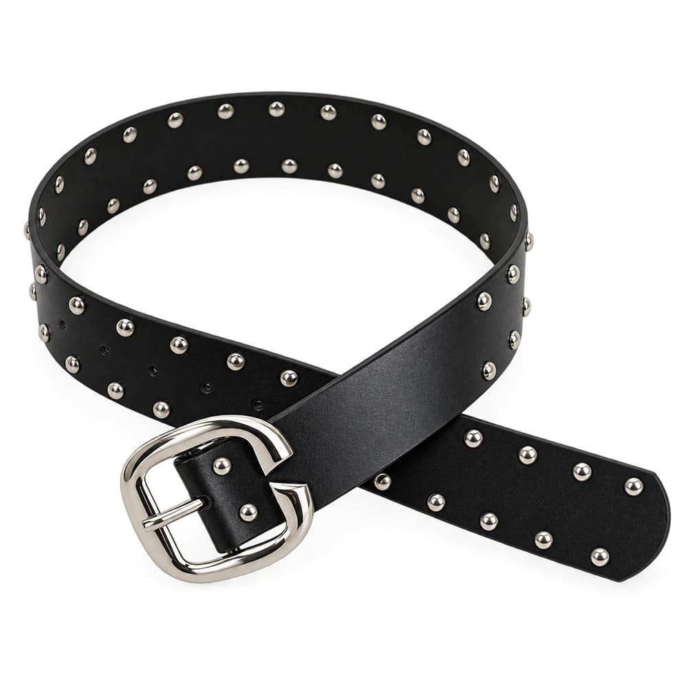 aesthetic wide studded belt boogzel clothing