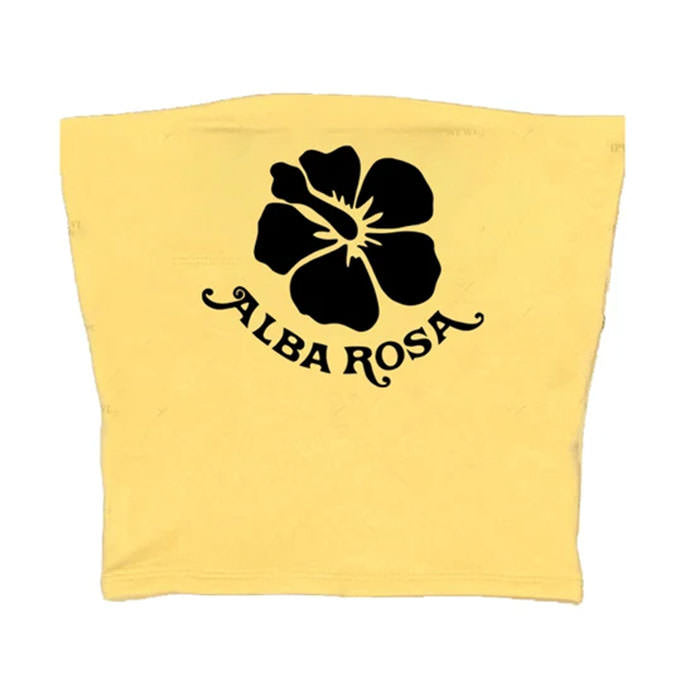 alba rosa y2k tube top boogzel clothing